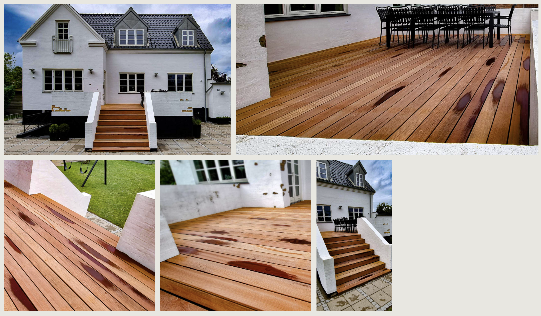 Træterrasse til murermestervilla