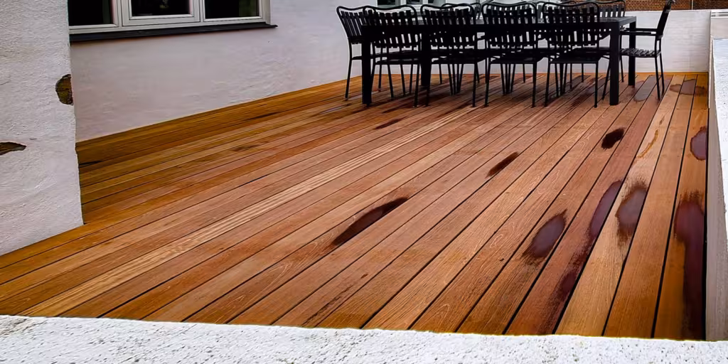 Hellerup | Hævet Jatoba træterrasse billede 2