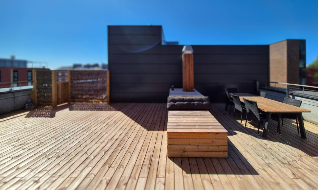 Tagterrasse i Termotræ på 5. sal | Østerbro billede 3