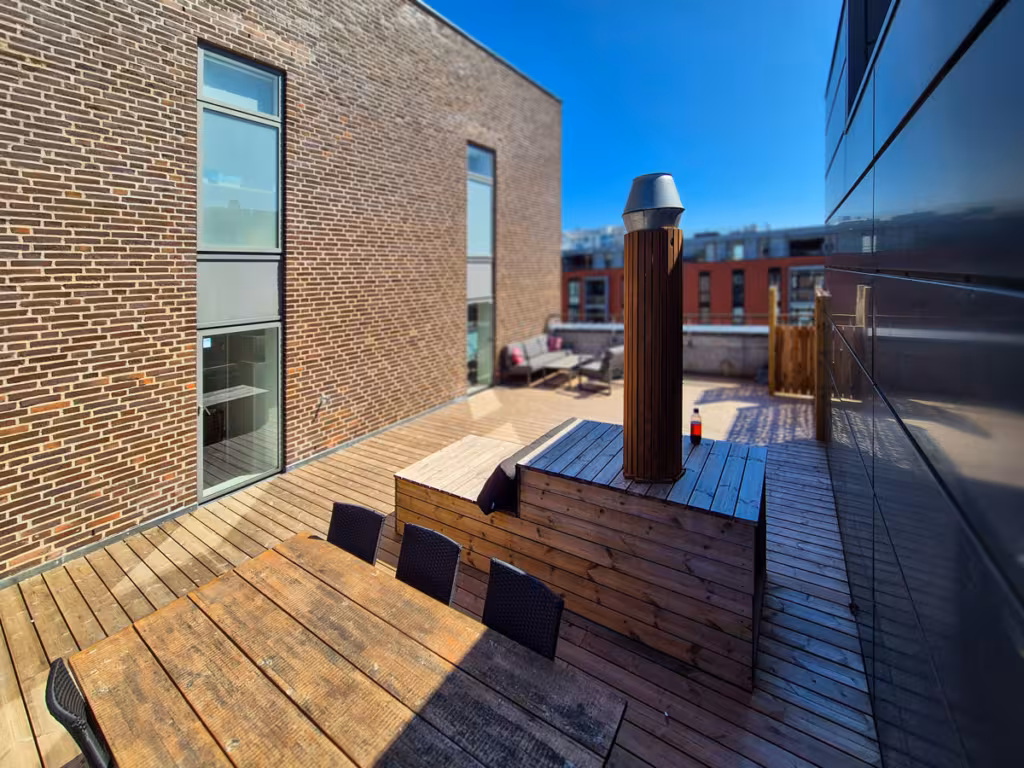 Tagterrasse i Termotræ på 5. sal | Østerbro billede 2